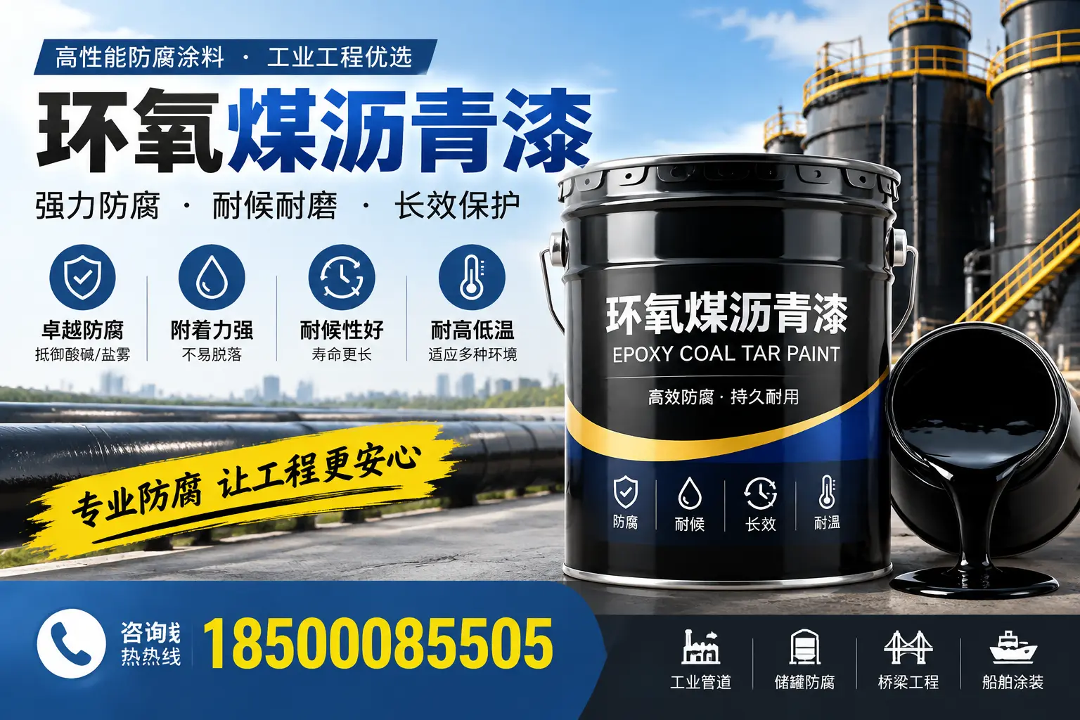 环氧煤沥青漆的施工方法与注意事项，确保在吉林市顺利完成